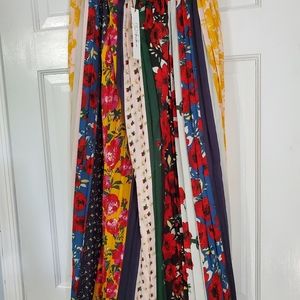 Anthropologie RD + koko Mirage Pleated Midi Skirt NWT